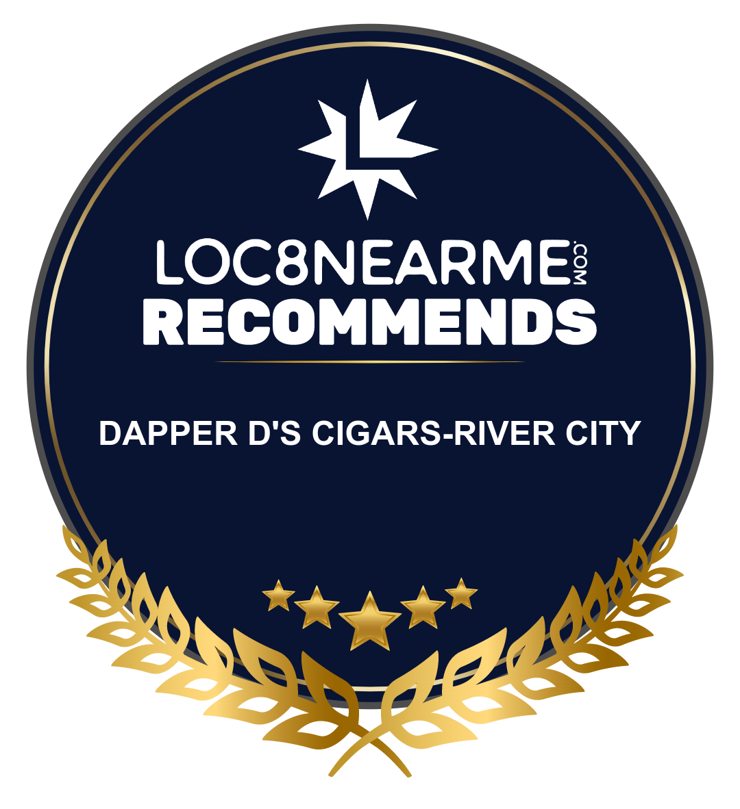 Dapper D's Cigars-River City recognized for excellence by Loc8NearMe - a local directory for nearby services and stores.
