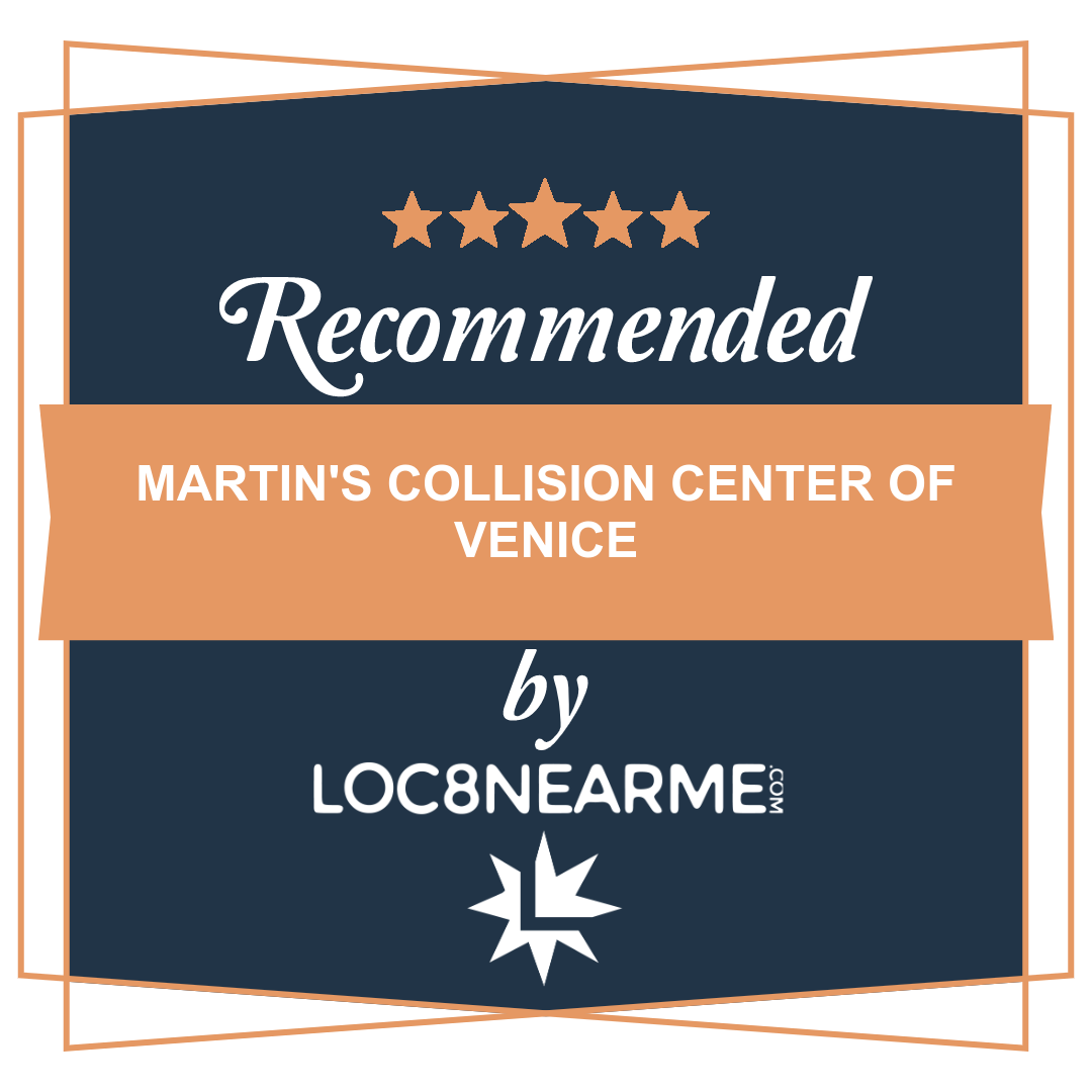 Martin's Collision Center of Venice is awarded by Loc8NearMe - a source with the latest reviews and ratings for businesses around.