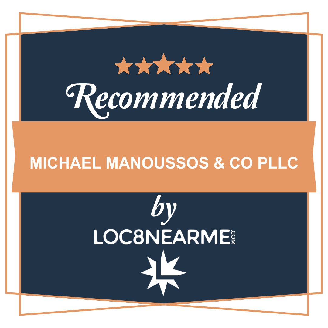 Michael Manoussos & Co PLLC recognized for excellence by Loc8NearMe - free directory which helps you discover new local shops and businesses.